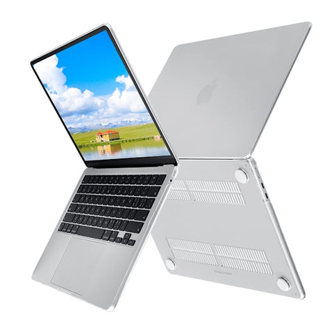Case compatible with NEW MacBook Air 13.6 inch M2 A2681, 2022 release, ultra-thin smooth hard shell protective case, crystal clear