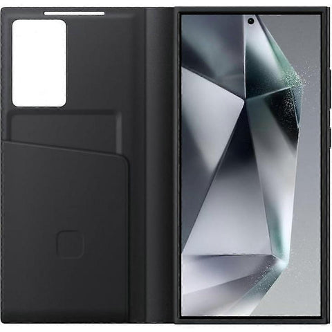 Galaxy S23 Ultra Wallet Case (Black) — Compatible with Samsung (Smart Wake-up)