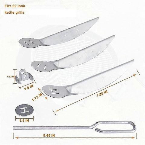 Weber 22 Inch One Touch Ash Cleaning System Silver Compatible with Master Touch Performer Original Series Grills