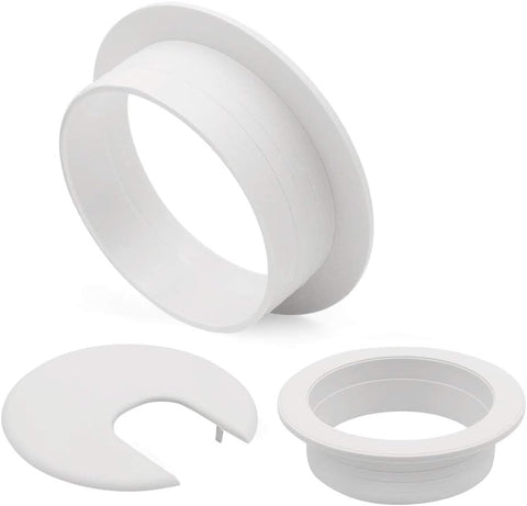 2" Desk Grommet(10 Pack), Wire Cable Hole Cover Plastic Wire Organizers for Office PC Computer Desk Cord Management (White)