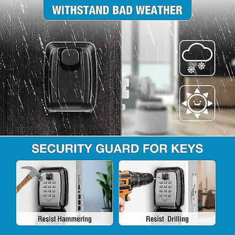 Waterproof key box wall mounted outdoor key box safe key box wall mounted key cabinet