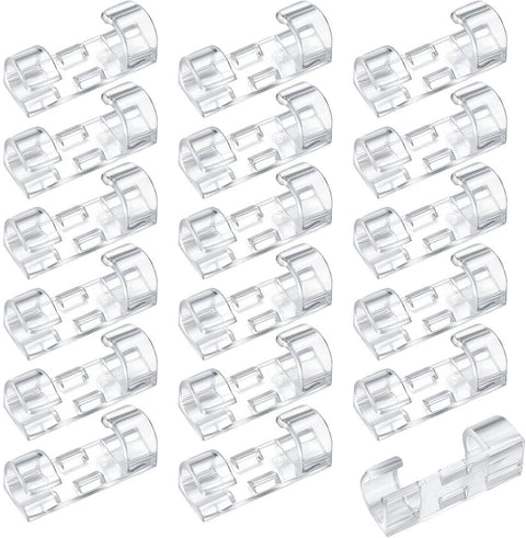 Transparent Cable Clips Self-Adhesive – Cable Organizer – 120 pieces – Cable Tray – Cable Ties – Cable Lock – Desk Organizers – Organizer – Cable Trays – Cable Management – Clips – Ties