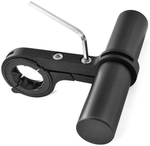 Bicycle handlebar extension mounting bracket with aluminum bracket