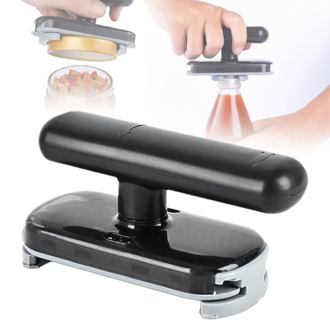SHAOTELLME Stainless Steel Can Opener Manual Multifunctional Labor Saving Can Opener Kitchen Creative Can Opener Tool Easily Open Cans Of Various Sizes, 3PC Black.