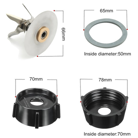 Replacement Parts for Oster Osterizer Blender Cutter Blade Base Bottom Cap Gasket