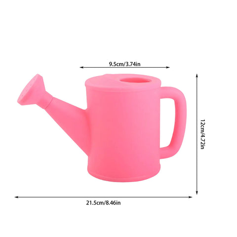Dmlowu Watering Can 700ml Plastic Kids Watering Can Light-Weight Watering Can Indoor Plants for Artificial Plants Outdoor Garden Flowers Live Plants, Sturdy Gardening Watering Can for Kids Pink