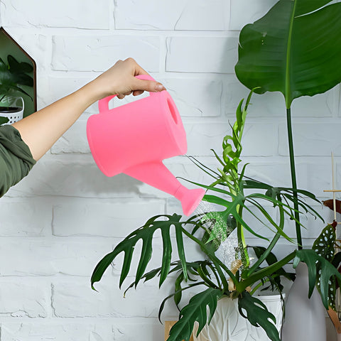 Dmlowu Watering Can 700ml Plastic Kids Watering Can Light-Weight Watering Can Indoor Plants for Artificial Plants Outdoor Garden Flowers Live Plants, Sturdy Gardening Watering Can for Kids Pink