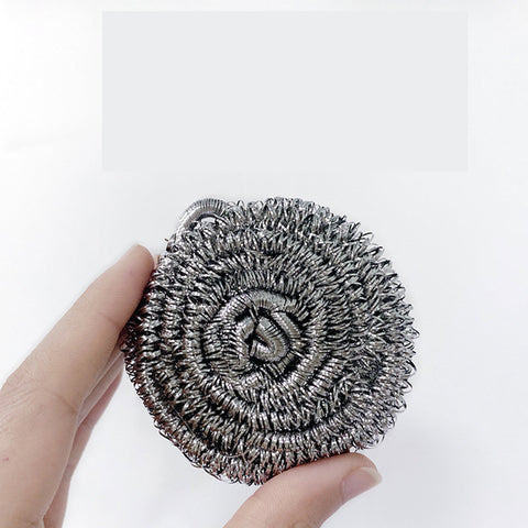 Eguiwyn Clearance 6 Pcs Home Stainless Scrubber Sponges Cleaning Scrubber Scouring Pads, Sponges Kitchen,Sponge,Steel Scrubber,Scrub Pads,Steel Kitchen Scrubber, for Pot Pan Dish Wash Cleaning Silver
