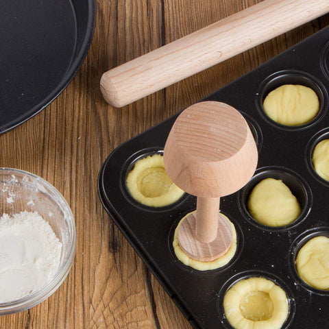 JWDX Cake Mould Clearance, Egg Mould Wooden Dough Mould Portable Egg Tray Mould Double Egg Mould As shown