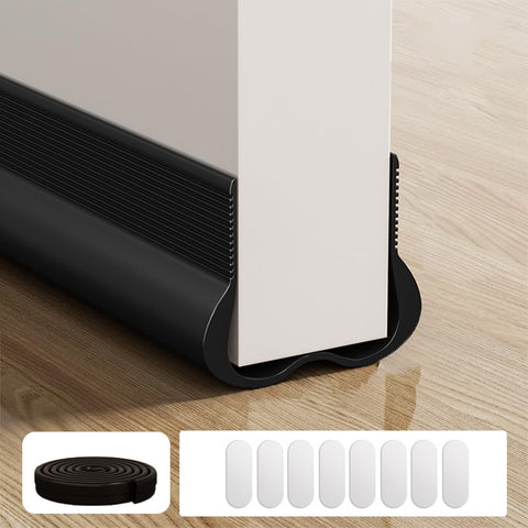 Door Bottom Seal Black Jwdx Sealing Strip Soundproof Door Stopper Pvc Seal Strips Efficiency Door Bottom Sealing Strips for Noise Reduction & Insulation Brown One Size Black