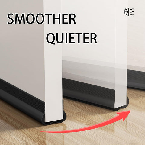 Door Bottom Seal Black Jwdx Sealing Strip Soundproof Door Stopper Pvc Seal Strips Efficiency Door Bottom Sealing Strips for Noise Reduction & Insulation Brown One Size Black