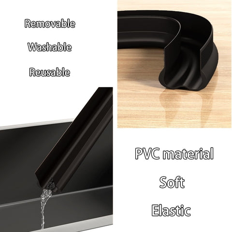 Door Bottom Seal Black Jwdx Sealing Strip Soundproof Door Stopper Pvc Seal Strips Efficiency Door Bottom Sealing Strips for Noise Reduction & Insulation Brown One Size Black