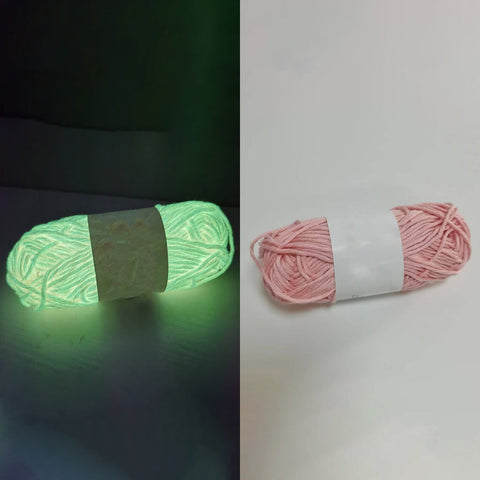 LGCASL Diy Glow in the Dark Yarn*1 Diy Glow Yarn Glow in the Dark Yarn for Crochet Glow Yarn for Knitting Crocheting Crafts Sewing Beginners Christmas Decorations, Onion Yellow Diy Yarn Pink