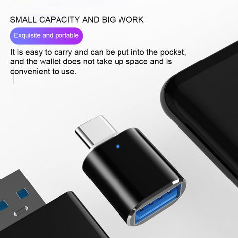 PLGEBR 2 Pack USB C to USB 3.0 Adapter, Type C Male to USB Female Adapter OTG for MacBook Pro/Air and Other Type C Devices Black