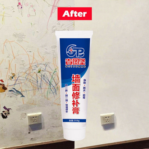JWDX Cleaning Brush Clearance! White Latex Paint Wall Wall Cracks Ointment, Cleaning Brush Promotion Include 1X Wall Repair Paste 1X Scraper White