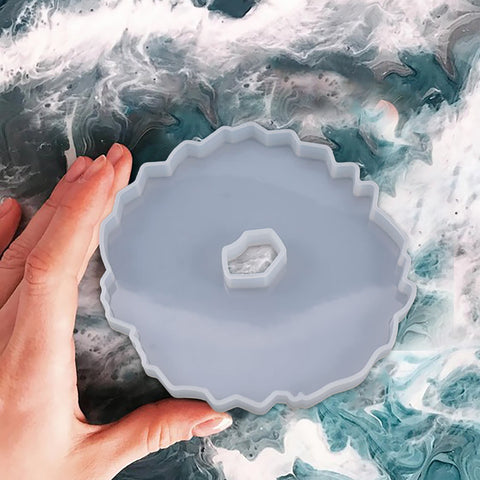 JWDX Diy Silicone Mould Clearance! Epoxy Silicone Mold B, Diy Crystal Glue Utensil Special Shaped Irregular Shape Cushion Tool Decoration Silicone Props, include 1X Mold B