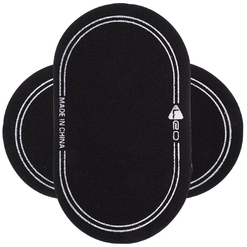 Ortofally 2Pcs Bass Drum Patch Double Drum Pedal Patches Drum Pads Sticker for Drum Percussion Accessories 9.20X4.20X3.90CM Black