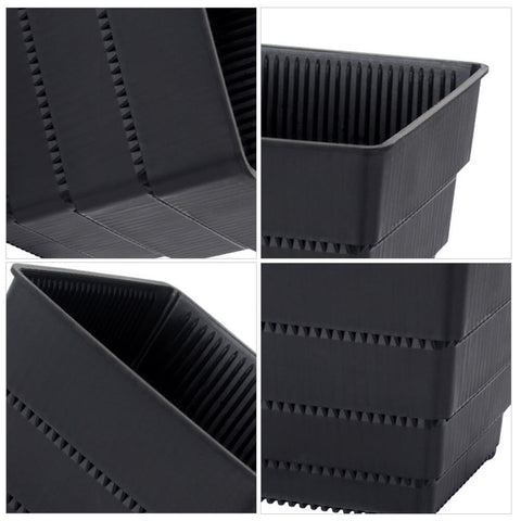 SWETRACE Planter Resin Black For Family 1Pc 4.7X4.4In 12X11.1CM Black
