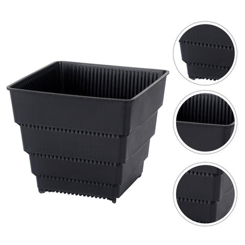 SWETRACE Planter Resin Black For Family 1Pc 4.7X4.4In 12X11.1CM Black