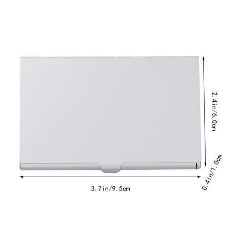 SWETRACE Aluminum Alloy Business Card Case 2Pcs 3.6x2.3x0.3In 9.20X5.80X0.70CM Assorted Color
