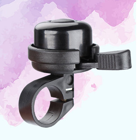 SWETRACE Cycling Handlebar Bell Plastic Clear Sound For Bicycle Riding 1Set 4.00X4.00X6.00CM Black