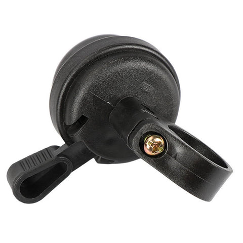 SWETRACE Cycling Handlebar Bell Plastic Clear Sound For Bicycle Riding 1Set 4.00X4.00X6.00CM Black