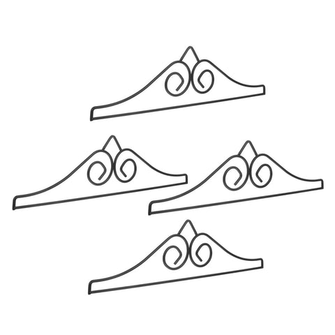 Worgeous 4 Pcs Garden Flag Garden Flag Holder Metal Banner Hanger For Indoor And Outdoor Garden Lawn Courtyard Decoration