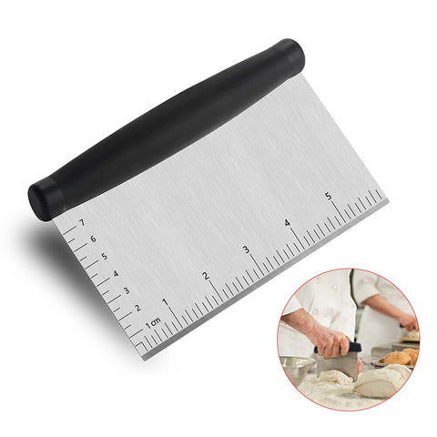 Worgeous 3PCS Stainless Steel Pastry Cutter Dough BBQ Brush Set for Kitchen Home Restaurant