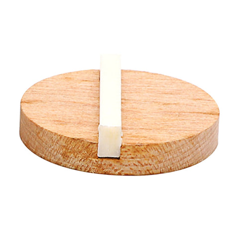 Worgeous Resonator Biscuit Bridge Kit Crafted from Wood and Ox Bone for Guitar Durable Light Brown Size