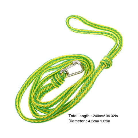 Worgeous Boat Ropes for Docking with Mooring Hooks on Both Ends Green