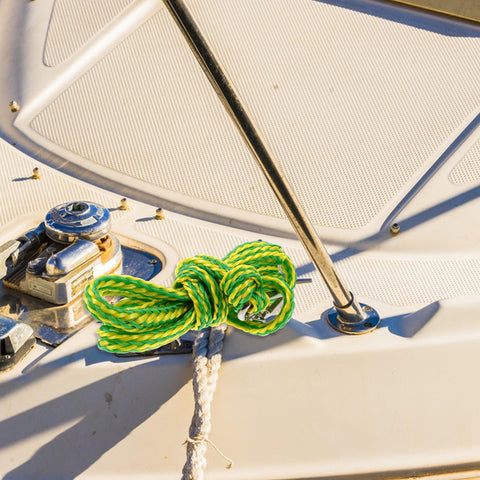 Worgeous Boat Ropes for Docking with Mooring Hooks on Both Ends Green
