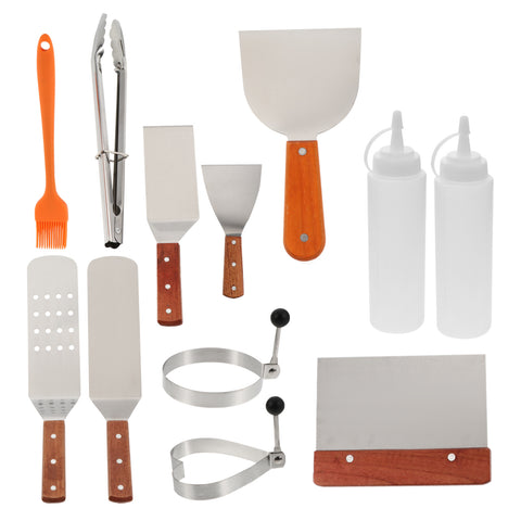 SWETRACE Grill Accessory Bbq Grill Utensils Set Stainless Steel 1 Set 12Pcs