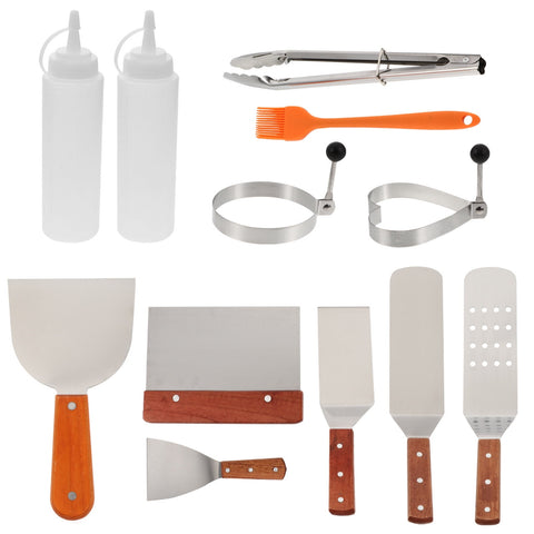SWETRACE Grill Accessory Bbq Grill Utensils Set Stainless Steel 1 Set 12Pcs