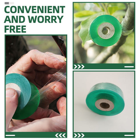 SWETRACE Grafting Apparatus 4 Rolls Multi-Function Stretchable Budding Tape for Fruit Trees 39.3in x 0.79in