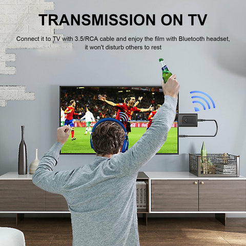4 IN 1 5.0 Bluetooth Adapter USB Wireless Bluetooth Sender Receiver Music Audio for TV Portable 3.5mm AUX Adaptor