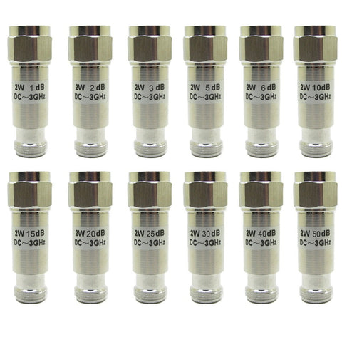 Mini Rf Coaxial Attenuator 2W 1Db-40Db N Type Male To Female Dc-3.0Ghz 50 Ohm Power Tools Accessories 20Db Smile Home 20Db