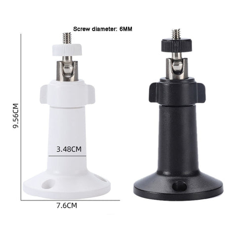 360° Rotating Universal Monitoring Bracket Indoor Outdoor Universal Camera Base Outdoor Camera Base Monitoring Accessories Black Smile Home White