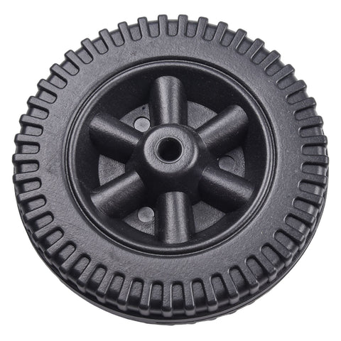 Lierteer 2Pcs/Set Grill Wheels Replacement Parts 170/177mm 7 Inch BBQ Grill Wheel Barbecue Grills Kitchen Garden Plastic Black