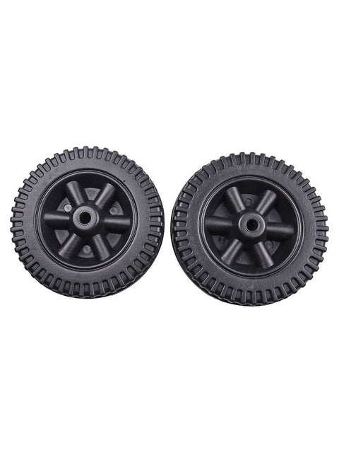 Lierteer 2Pcs/Set Grill Wheels Replacement Parts 170/177mm 7 Inch BBQ Grill Wheel Barbecue Grills Kitchen Garden Plastic Black