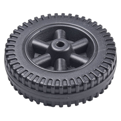 Lierteer 2Pcs/Set Grill Wheels Replacement Parts 170/177mm 7 Inch BBQ Grill Wheel Barbecue Grills Kitchen Garden Plastic Black