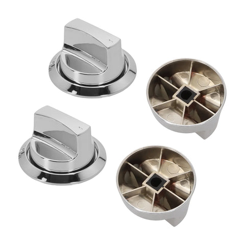 PASILI Kitchen Upgrade Electroplating Knob Accessories Easy Install Grill Knobs Grill Accessories Compatible With Gas Grills With base