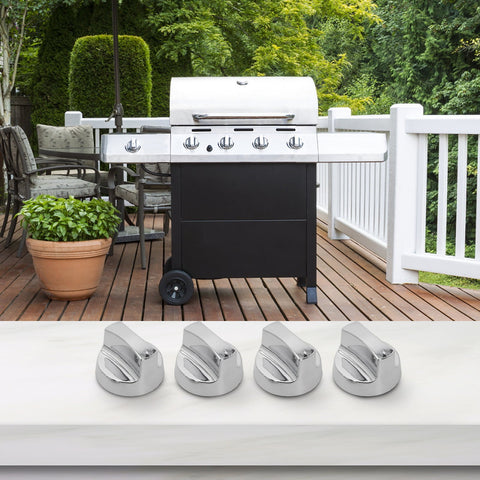PASILI Kitchen Upgrade Electroplating Knob Accessories Easy Install Grill Knobs Grill Accessories Compatible With Gas Grills With base