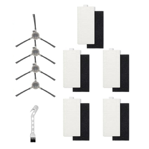 5pcs Filters With 4pcs Side Brush For Lefant M1/M2 Pro Robot Vacuum Cleaner Cleaning Brush Replacement Cleaning Tools Parts
