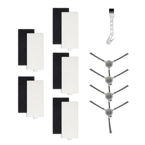 5pcs Filters With 4pcs Side Brush For Lefant M1/M2 Pro Robot Vacuum Cleaner Cleaning Brush Replacement Cleaning Tools Parts