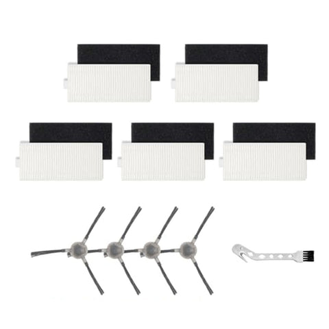 5pcs Filters With 4pcs Side Brush For Lefant M1/M2 Pro Robot Vacuum Cleaner Cleaning Brush Replacement Cleaning Tools Parts