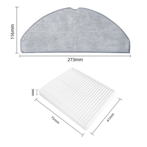 For Roborock For Q7 M5+ Replacement Accessory Set with Dust Bags and Brushes A