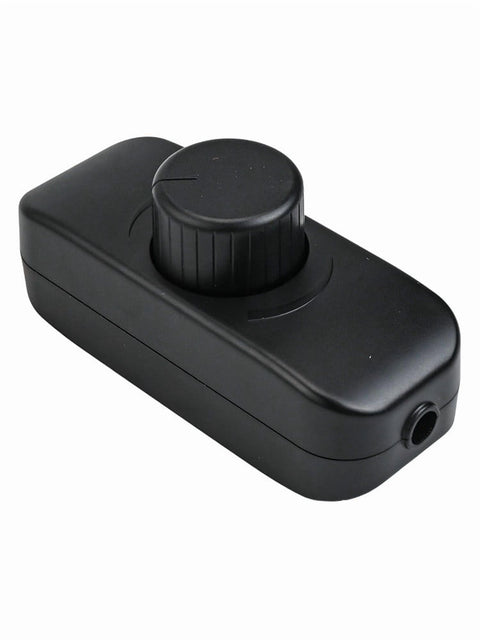 Inline Dimmer Switch For 12V 24V Led Lights Frequency Adjustable Push On/Off Rotary Control For Smooth Brightness Adjustment Black