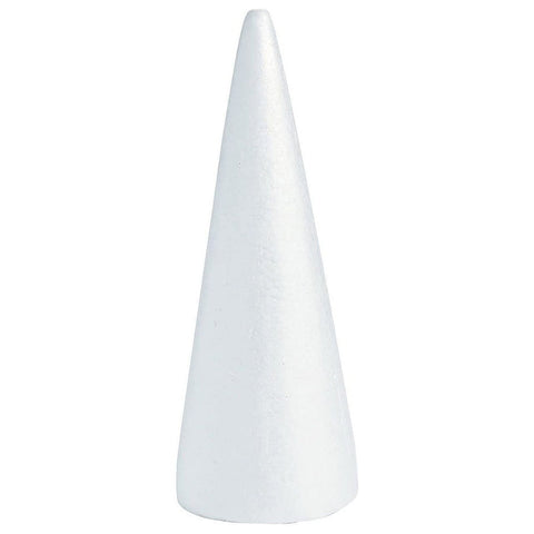 Lierteer Styrofoam Foam Cones Polystyrene for Crafts DIY Painting Triangle Tree 20cmX7.9cm