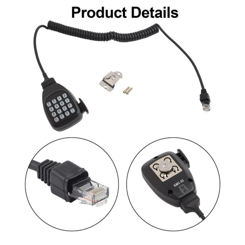 Mc-59 Microphone For Kenwood Tm-271A, Tm-281A, Tm471A, Tm-D710A, And Tm-V71A Mobile Intercoms, Large-Format Microphone Tools As Shown