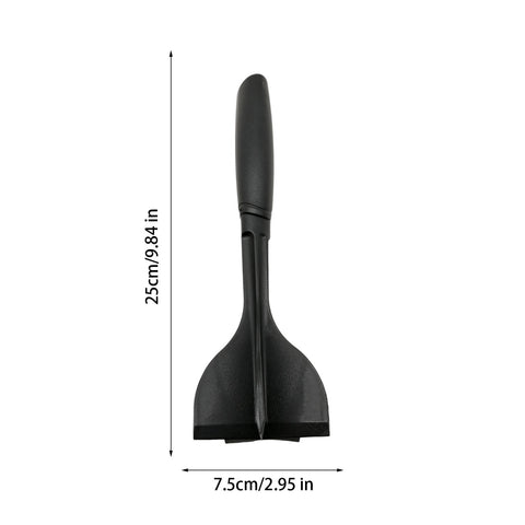 Manual Hamburger Meat Chopper Stirrer - Long Handle Chopper for Mixing Cutting, Egg Salad, Mashed Potato Red, Heat Resistant Meat Masher for Ground Beef, Hamburger Meat, Kitchen Tool black